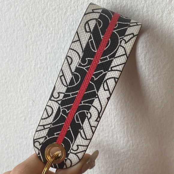 BURBERRY Monogram Strip E-canvas Zip Pouch - Picture 13 of 13